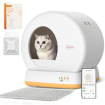 Caixa de areia para gatos autolimpante Sistema de segurança avançado MeoWant Caixa de areia para gatos autolimpante Sistema de segurança avançado MeoWant