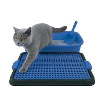Caixa de Areia para Gatos Brinqpet com Tapete Coletor e Pá Caixa de Areia para Gatos Brinqpet com Tapete Coletor e Pá