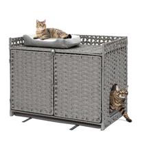 Caixa de areia para gatos Furriends com 2 tapetes de areia para gatos