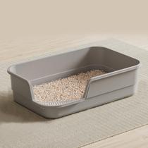 Caixa de Areia para Gatos LoopTime Extra Grande 60x40x15cm Cinza Caixa de Areia para Gatos LoopTime Extra Grande 60x40x15cm Cinza