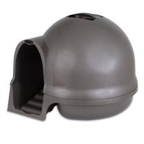 Caixa de areia para gatos Petmate Dome com entrada Clean Step
