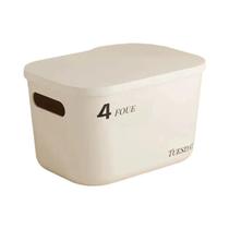 Caixa De Armazenamento À Prova De Poeira Com Tampa Para Cosméticos, Roupas, Brinquedos, Quarto E