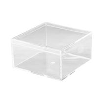 Caixa De Armazenamento Acrílica Multi Tamanho Durável Transparente Para Joias Cosméticos À Prova De