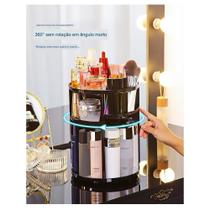 Caixa de armazenamento acrílica para cosméticos, organizador giratório para maquiagem, organizador de perfumes de luxo,