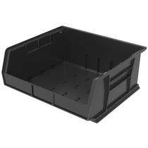 Caixa de armazenamento Akro-Mils 30250 AKRobins Plastic, pacote com 6 unidades, preta Caixa de armazenamento Akro-Mils 30250 AKRobins Plastic, pacote com 6 unidades, preta