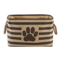 Caixa de armazenamento Bone Dry Pet Striped Paw Patch Small Brown