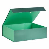 Caixa de armazenamento Caixa de presente dobrável PLINJOY 48x41x15 cm verde