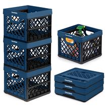 Caixa de Armazenamento CleverMade CleverCrates 25L Ocean (3 Unidades)