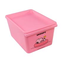 Caixa de armazenamento com tampa coleção snoopy 27 x 18,5 x 14 cm. - MINISO