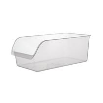 Caixa de armazenamento da geladeira Bebidas podem beber dispensador de cozinha plástico tempero vegetal recipiente freezer freezer organizador despensa - Cor transparente