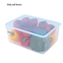 Caixa de armazenamento de alimentos para geladeira de plástico transparente 8L - Generic