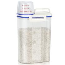 Caixa de armazenamento de arroz TBMax com copo de medição de 2 kg de capacidade