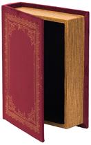 Caixa de armazenamento de bugigangas Vintiquewise em forma de livro vintage em forma de vermelho