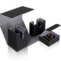 Caixa de armazenamento de cartas Weewooday Deck para mais de 120 cartas com capa Caixa de armazenamento de cartas Weewooday Deck para mais de 120 cartas com capa