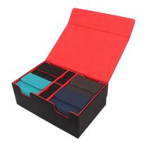 Caixa de armazenamento de cartões 400 Plus Deck Case Magnética em Couro PU Caixa de armazenamento de cartões 400 Plus Deck Case Magnética em Couro PU