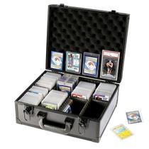 Caixa de armazenamento de cartões Azamou Toploaders 600+ Capacity preta Caixa de armazenamento de cartões Azamou Toploaders 600+ Capacity preta