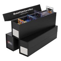 Caixa de armazenamento de cartões BCW QuickFold com fecho magnético, pacote com 3
