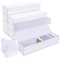 Caixa de armazenamento de cartões colecionáveis Leyzan, pacote com 8 unidades de papelão de 1000 unidades Caixa de armazenamento de cartões colecionáveis Leyzan, pacote com 8 unidades de papelão de 1000 unidades