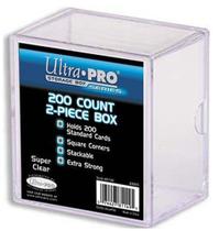 Caixa de armazenamento de cartões Ultra Pro 200 Count Clear Caixa de armazenamento de cartões Ultra Pro 200 Count Clear