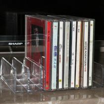 Caixa de armazenamento de DVD/CD AuxPhome Clear Acrylic contém 14 CDs