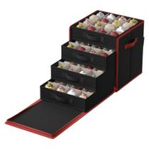 Caixa de Armazenamento de Enfeites de Natal SONGMICS URFB037B01 - Preta