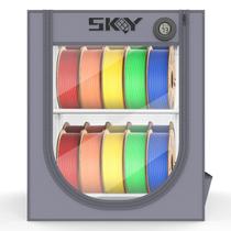 Caixa de armazenamento de filamentos para impressora 3D com higrotermógrafo Caixa de armazenamento de filamentos para impressora 3D com higrotermógrafo