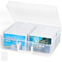 Caixa de armazenamento de fotos Lifewit 4x6 com 18 protetores internos