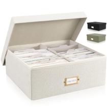 Caixa de armazenamento de fotos ZICOTO Decorative Linen até 1700 fotos