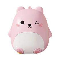 Caixa De Armazenamento De Joias Portátil Em Forma De Urso, Mini Organizador Compacto Com Cinco