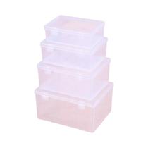 Caixa De Armazenamento De Joias Transparente Em PP Com Dupla Fixação, Contêiner De Exibição Para Caixa De Armazenamento De Joias Transparente Em PP Com Dupla Fixação, Contêiner De Exibição Para