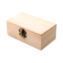 Caixa De Armazenamento De Madeira Cor De Madeira Retangular Com Tampa Organizador De Joias Caixa De