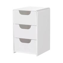 Caixa De Armazenamento De Mesa Mini De Três Camadas Estilo Gaveta Para Itens Diversos E Joias