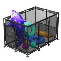 Caixa de armazenamento de piscina SHAPON XX-Large Nylon Mesh para brinquedos de natação