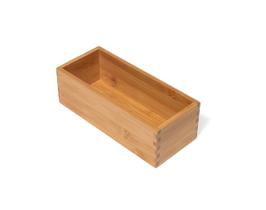 Caixa de armazenamento de porta-utensílios Lipper International Bamboo Wood
