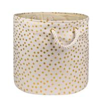 Caixa de armazenamento DII Gold Metallic Collection Poliéster Grande Caixa de armazenamento DII Gold Metallic Collection Poliéster Grande