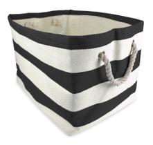 Caixa de armazenamento DII Woven Paper Dobrável Rugby Black Small Caixa de armazenamento DII Woven Paper Dobrável Rugby Black Small