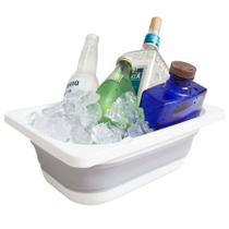Caixa de armazenamento dobrável Beright Wash Basin, banheira de prato dobrável