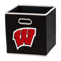 Caixa de armazenamento dobrável Franklin Sports NCAA Wisconsin Badgers