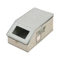 Caixa De Armazenamento Dobrável Para Boné Com Zíper Organizador De Chapéus À Prova De Poeira Em Caixa De Armazenamento Dobrável Para Boné Com Zíper Organizador De Chapéus À Prova De Poeira Em