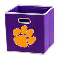 Caixa de armazenamento Franklin Sports NCAA Clemson Tigers 27x27cm Caixa de armazenamento Franklin Sports NCAA Clemson Tigers 27x27cm