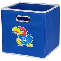Caixa de armazenamento Franklin Sports NCAA Kansas Jayhawks 27x27cm Caixa de armazenamento Franklin Sports NCAA Kansas Jayhawks 27x27cm