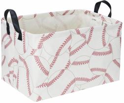 Caixa de armazenamento infantil Basket Sanjiaofen Baseball com alças 38x23x25 cm Caixa de armazenamento infantil Basket Sanjiaofen Baseball com alças 38x23x25 cm
