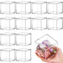 Caixa de armazenamento Juexica Clear Acrylic 10x10x10cm (12 unidades) Caixa de armazenamento Juexica Clear Acrylic 10x10x10cm (12 unidades)