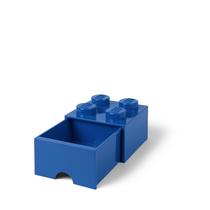Caixa de armazenamento LEGO Brick Drawer 4 botões 1 gaveta azul brilhante Caixa de armazenamento LEGO Brick Drawer 4 botões 1 gaveta azul brilhante