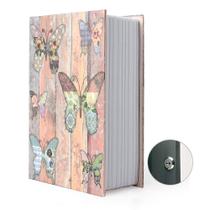 Caixa de armazenamento: livro, dicionário seguro com combinação de fechadura/chave Caixa de armazenamento: livro, dicionário seguro com combinação de fechadura/chave