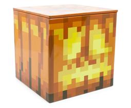 Caixa de armazenamento Minecraft Jack O'Lantern, lata de 10 cm para crianças