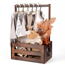 Caixa de armazenamento para bebês Caixa de madeira GiftAmaz 34x23x53 cm Caixa de armazenamento para bebês Caixa de madeira GiftAmaz 34x23x53 cm