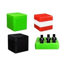 Caixa De Armazenamento Para Blocos Magnéticos, Contêiner Plástico À Prova De Poeira, Organizador De