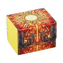 Caixa De Armazenamento Para Cartas Com Capacidade Para 120+ Cartas Em Couro PU Para TCG CCG Magic