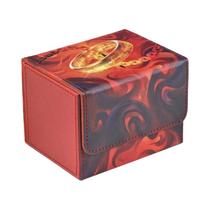 Caixa De Armazenamento Para Cartas Com Capacidade Para 120+ Cartas Em Couro PU Para TCG CCG Magic